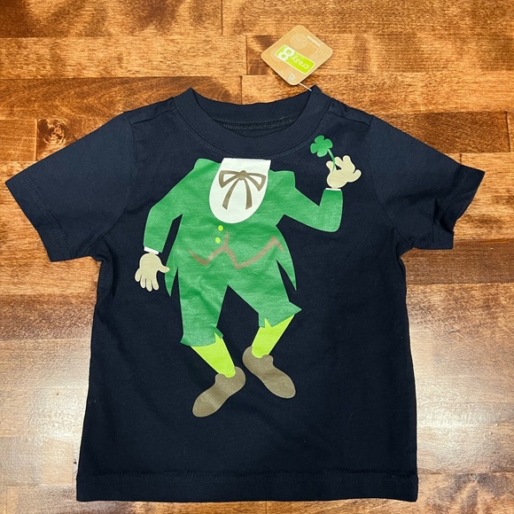 NWT St Patrick’s Day 12-18 months tshirt; Leprechaun tshirt; Crazy 8 - Picture 2 of 5